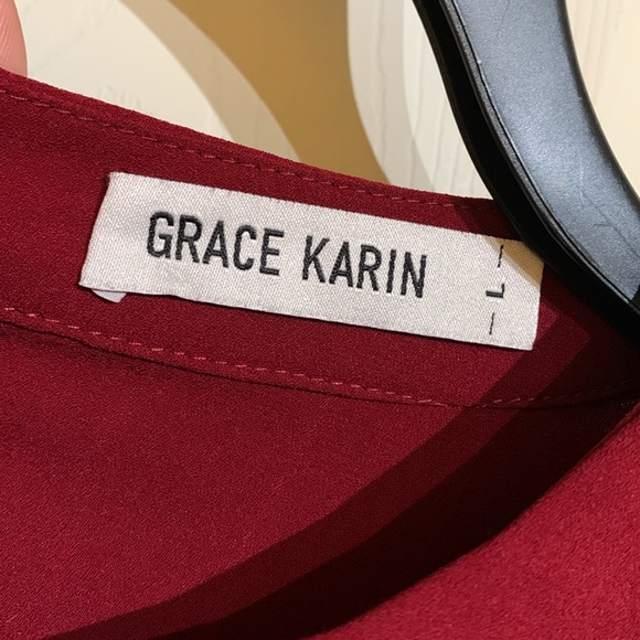 Grace Karin dress. Large. Pleated Chiffon. Flowy. For wedding. Midi. Ruffle. - Picture 10 of 10